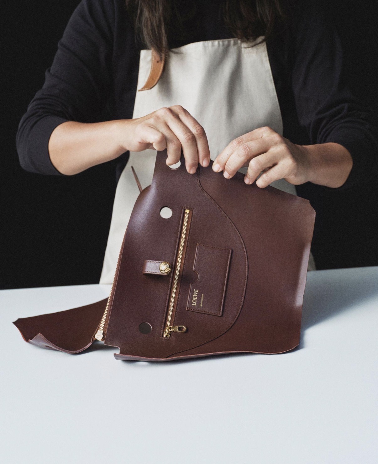 LOEWE leatherworking tools from the house's craft school
